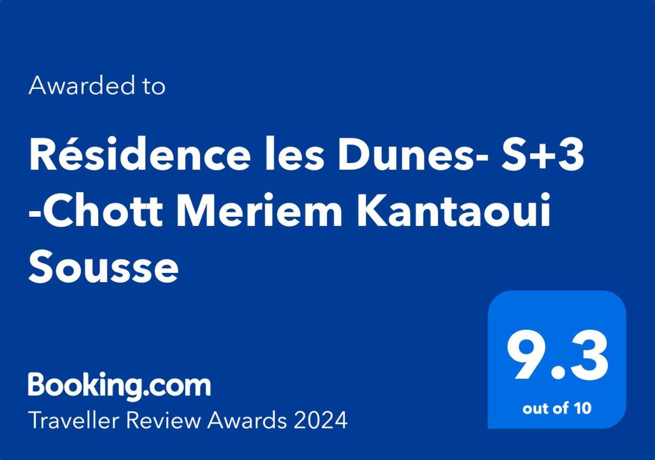 Résidence les Dunes- S+3 -Chott Meriem Kantaoui Sousse Exterior foto